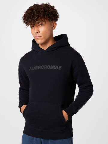 Abercrombie & Fitch Mikina – černá: přední strana