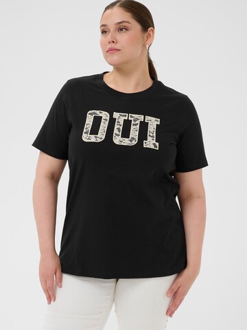 KAFFE CURVE Paita 'KCLucie' värissä musta: etupuoli