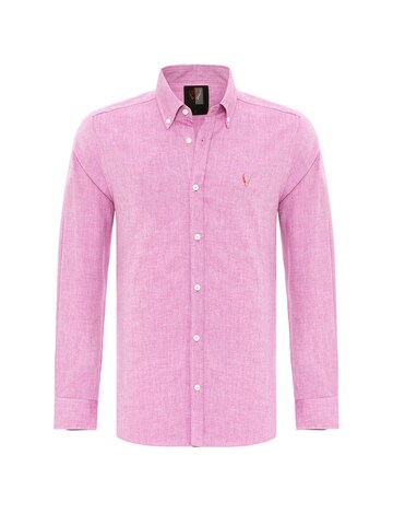 By Diess Collection Regular fit Button Up Shirt in Pink: front