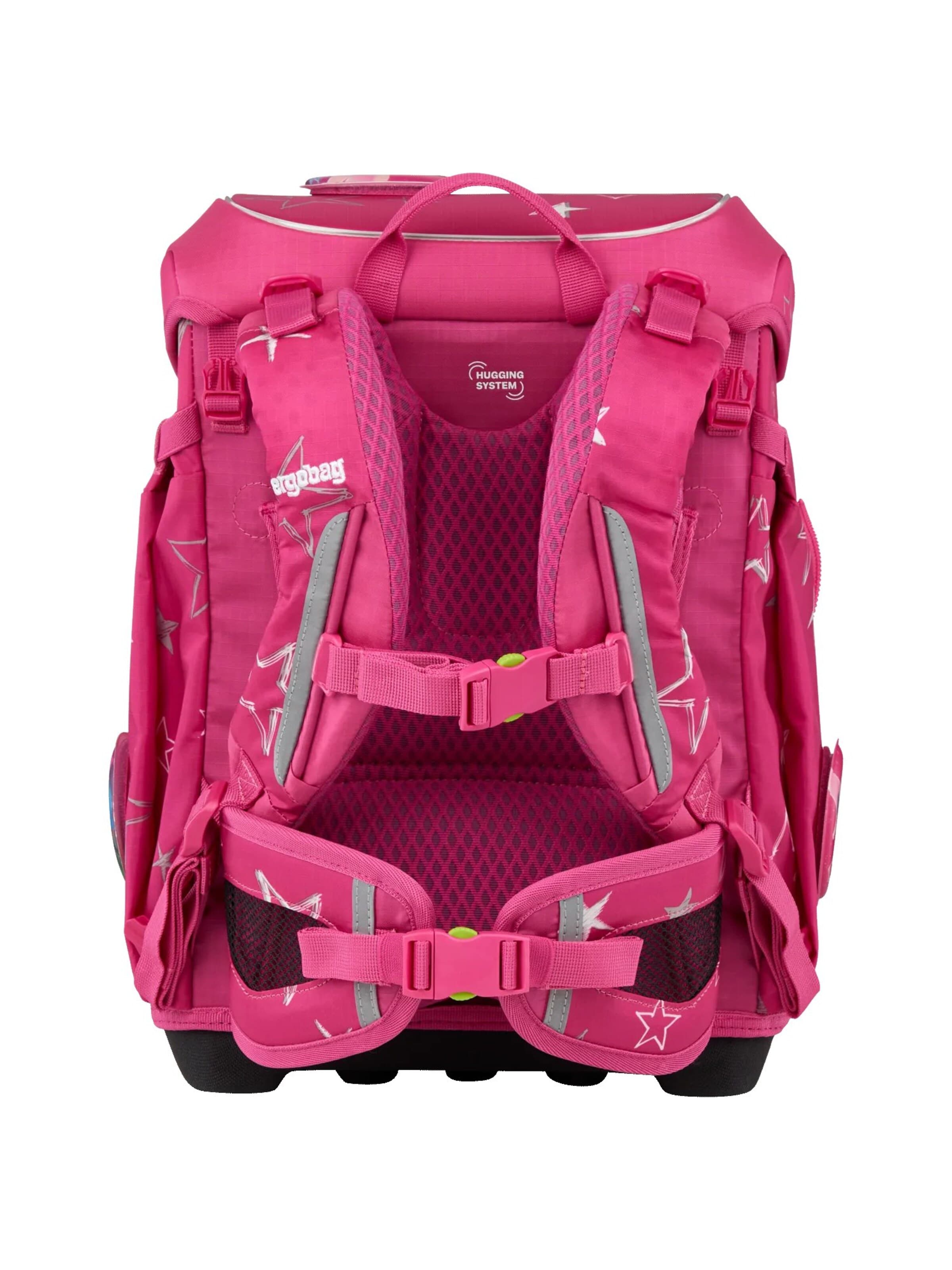 ergobag Backpack 'Schulranzen-Set cubo light Set' in Pink