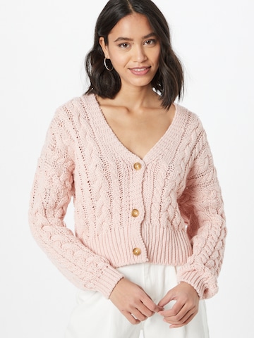 Sublevel Knit Cardigan in Pink: front