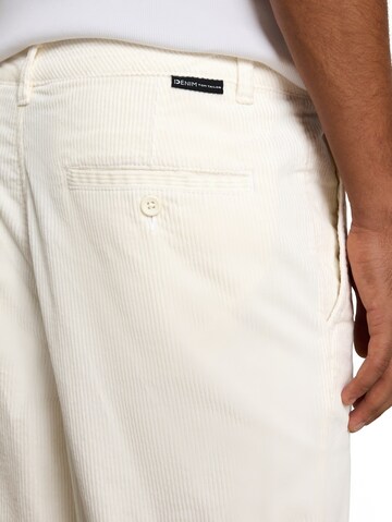 TOM TAILOR DENIM Loosefit Hose in Weiß