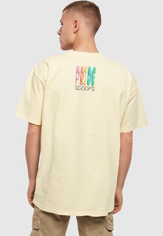 Merchcode T-Shirt 'Pride Scoops' in Gelb