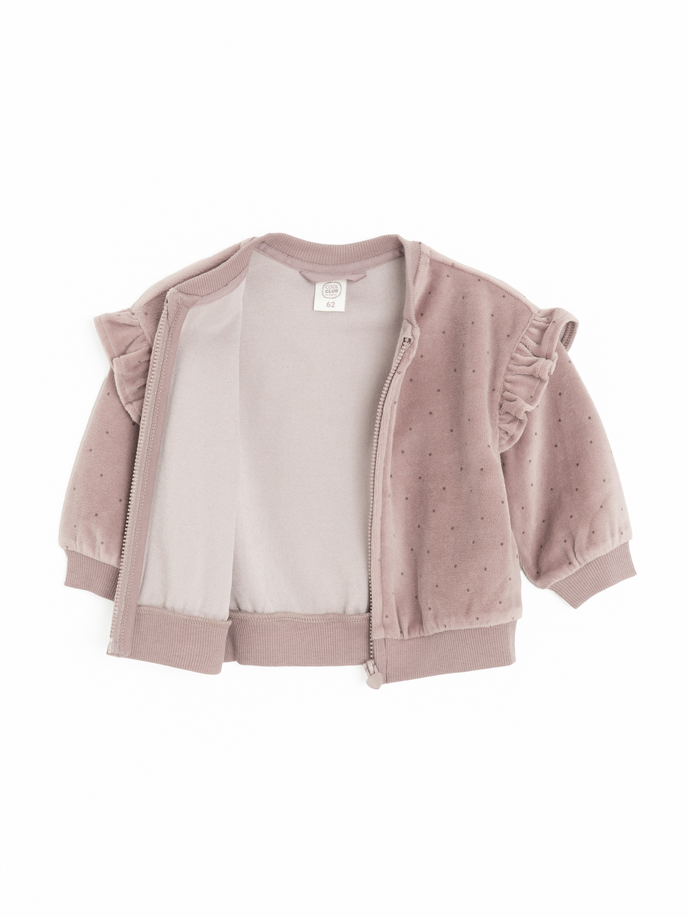 Cool Club Sweatjacke in Pink: Vorderseite