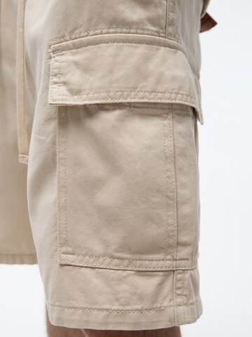 Pull&Bear Regular Cargobroek in Beige