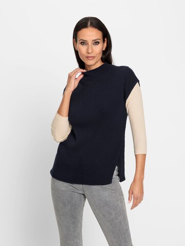 Pullover di heine in blu: frontale