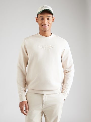 GUESS - Sudadera en beige: frente