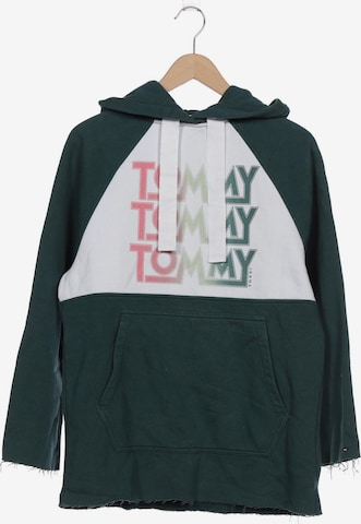 Tommy Jeans Sweatshirt & Zip-Up Hoodie in XS in Green: front