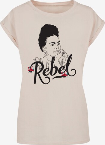 T-shirt 'Rebel' Merchcode en beige : devant