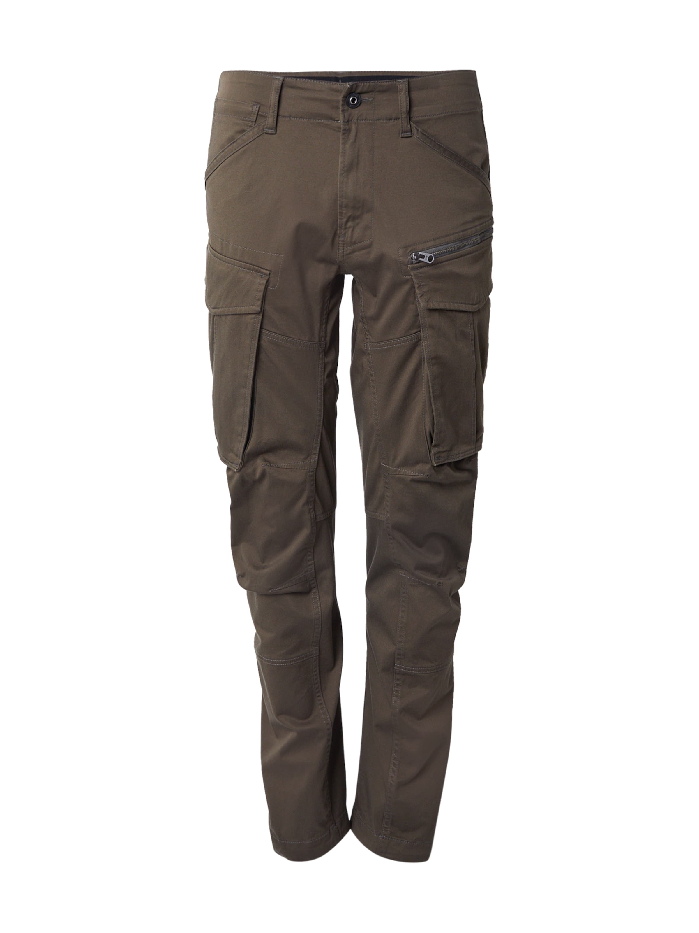 G-STAR Klapptaskutega püksid, värv roheline: eest vaates