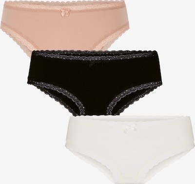 XS dydžio Moteriškos kelnaitės 'Georgia' iš Hunkemöller, spalva – šviesiai ruda / juoda / balta, Prekių apžvalga