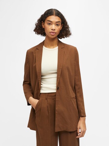 OBJECT Blazer 'Panda' in Brown: front