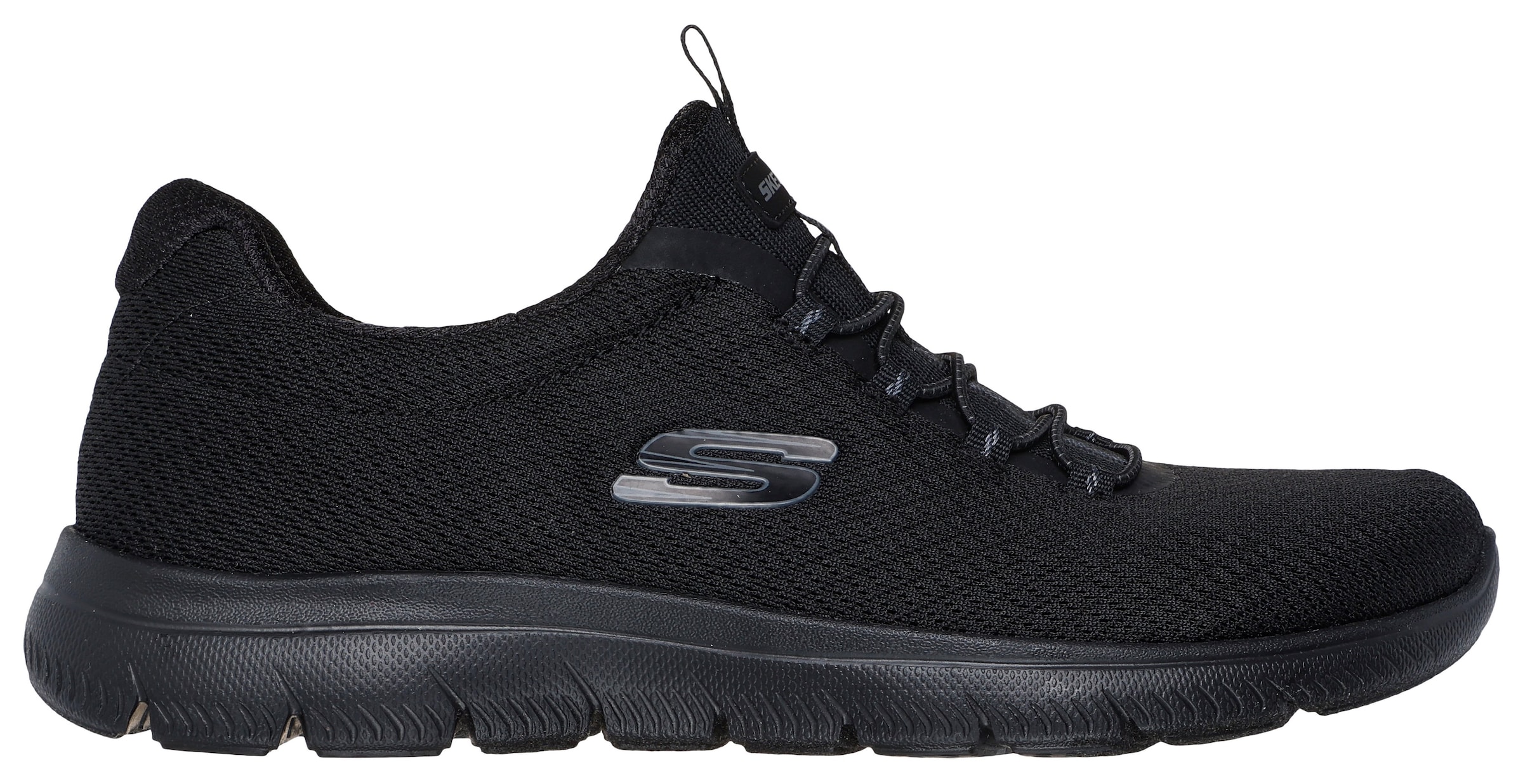 juoda SKECHERS Batai be raištelių