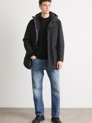 BOSS Winterjas 'H-Detoni' in Zwart