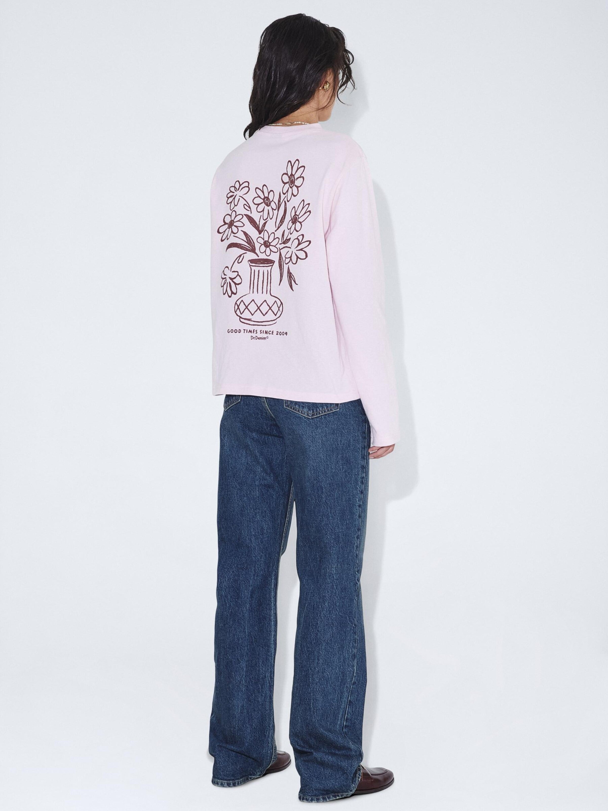 Dr. Denim Shirt 'Kath Longsleeve Top' in Pink