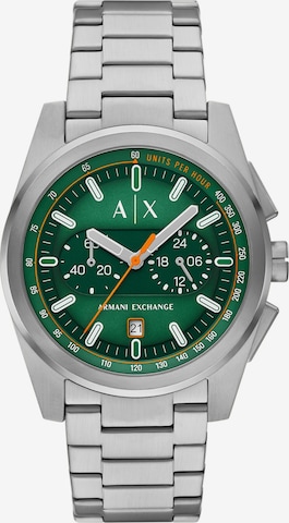 Ceas analogic de la ARMANI EXCHANGE pe argintiu: față