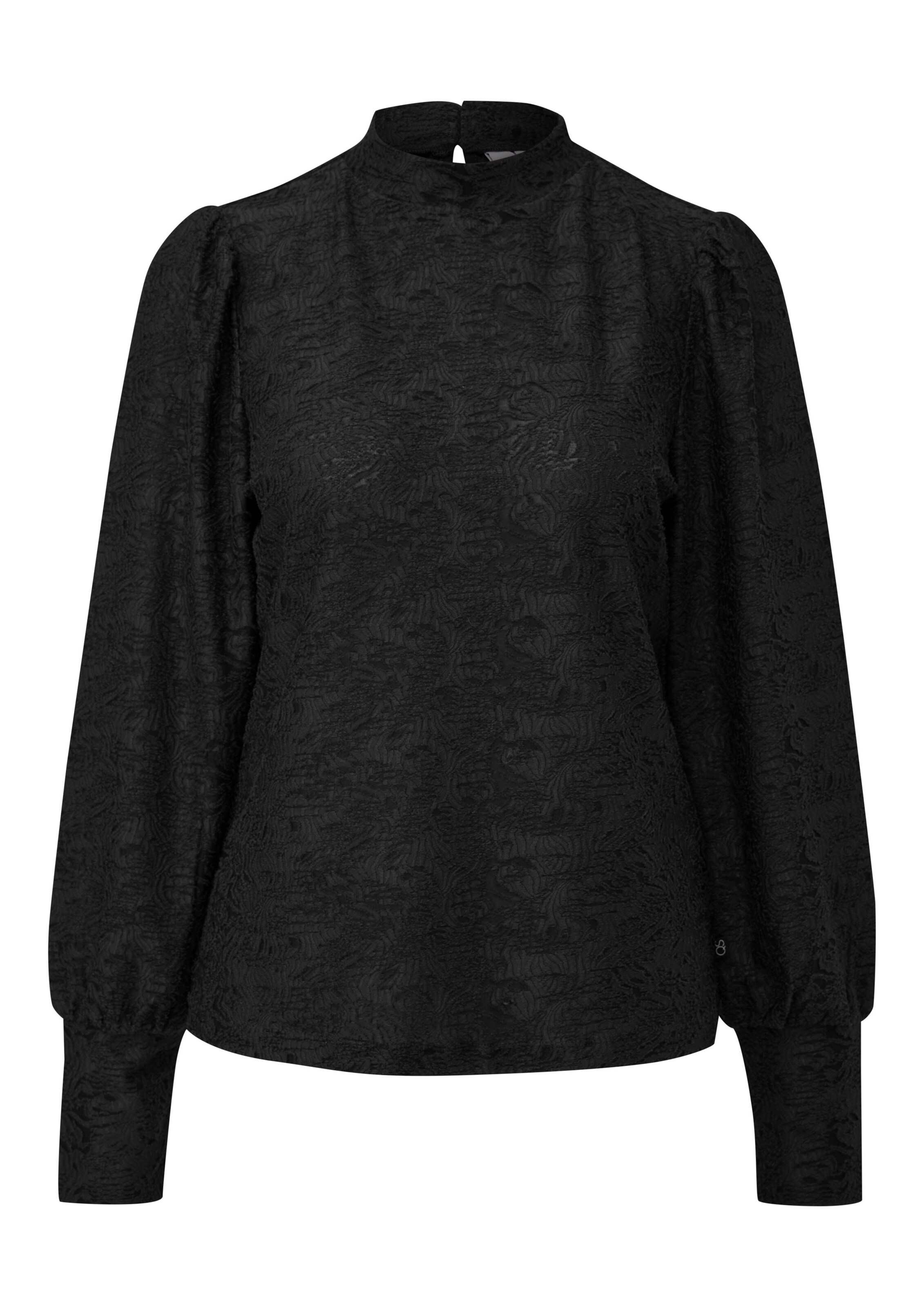 QS Blouse in Zwart: voorkant