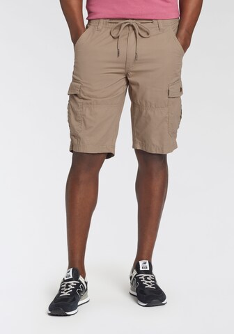Man's World Regular Cargo Pants in Beige: front