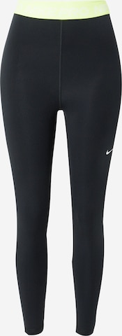 Pantaloni sport de la NIKE pe negru: față