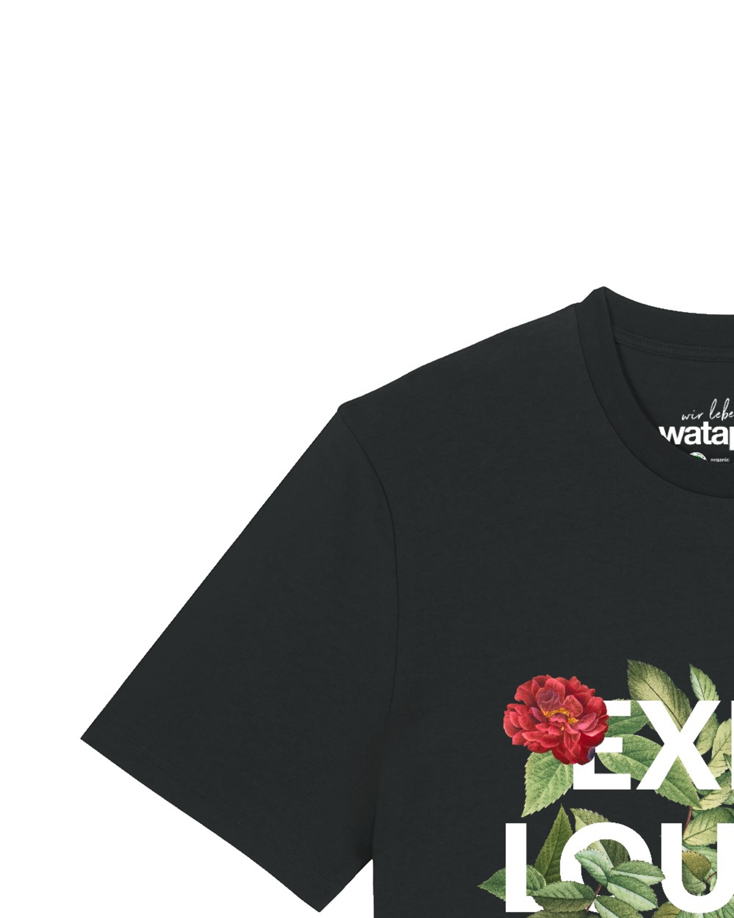 T-Shirt 'Exist Loudly' Watapparel en noir