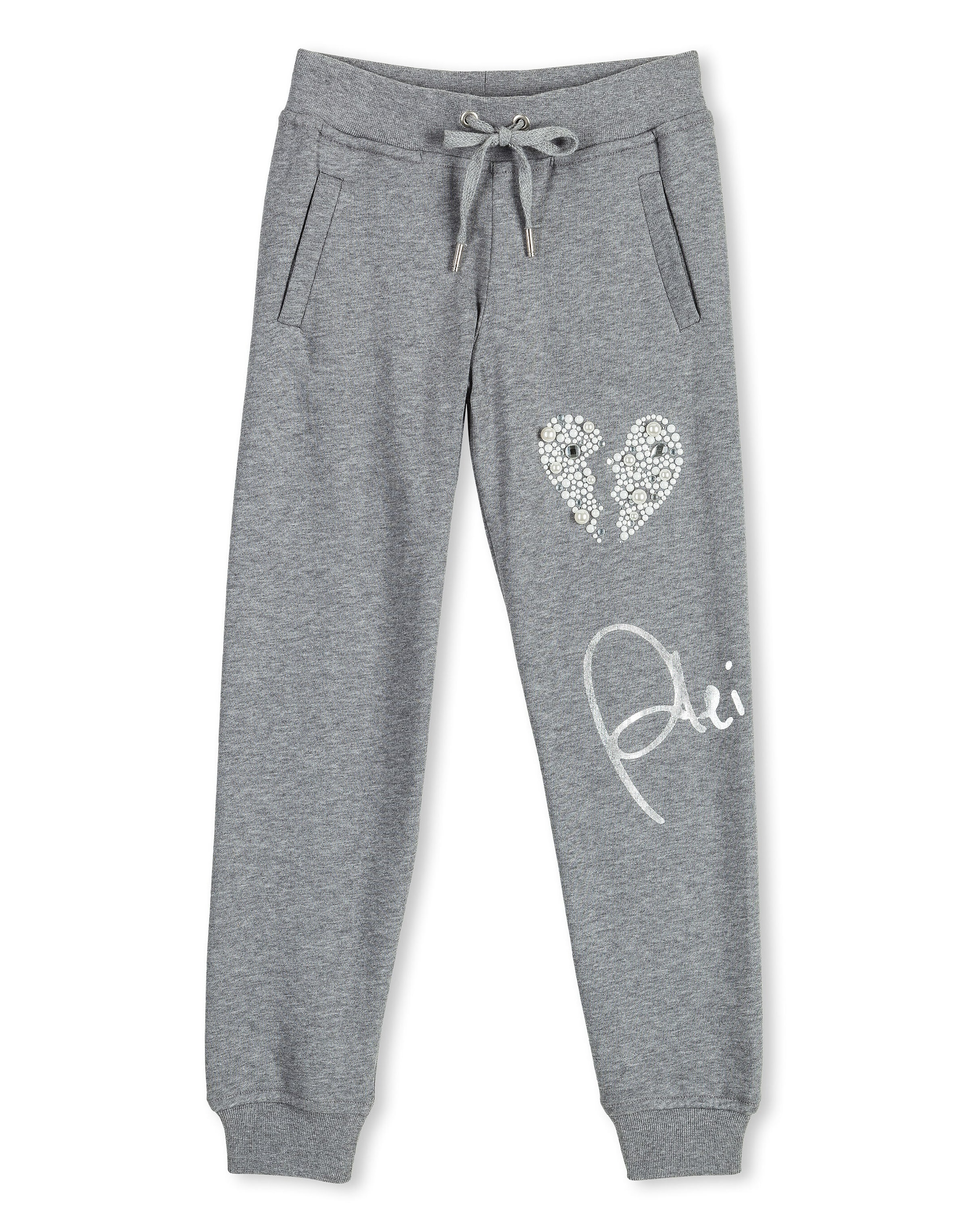 Philipp Plein - Tapered Calças 'Mady Paco' em cinzento: frente