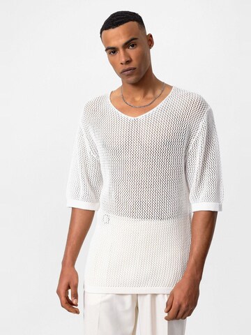 Pullover di Antioch in bianco: frontale