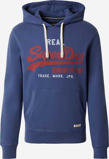 Superdry & Co Collegepaita 'ECLIPSE' koossa L värissä savunsininen / safiiri / viininpunainen, Tuotenäkymä