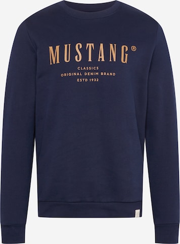 MUSTANG Sweatshirt in Blue: front