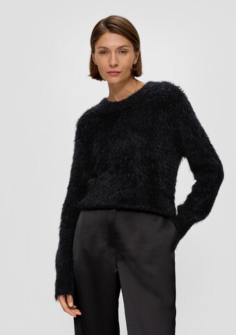 s.Oliver BLACK LABEL Pullover in Schwarz: Vorderseite