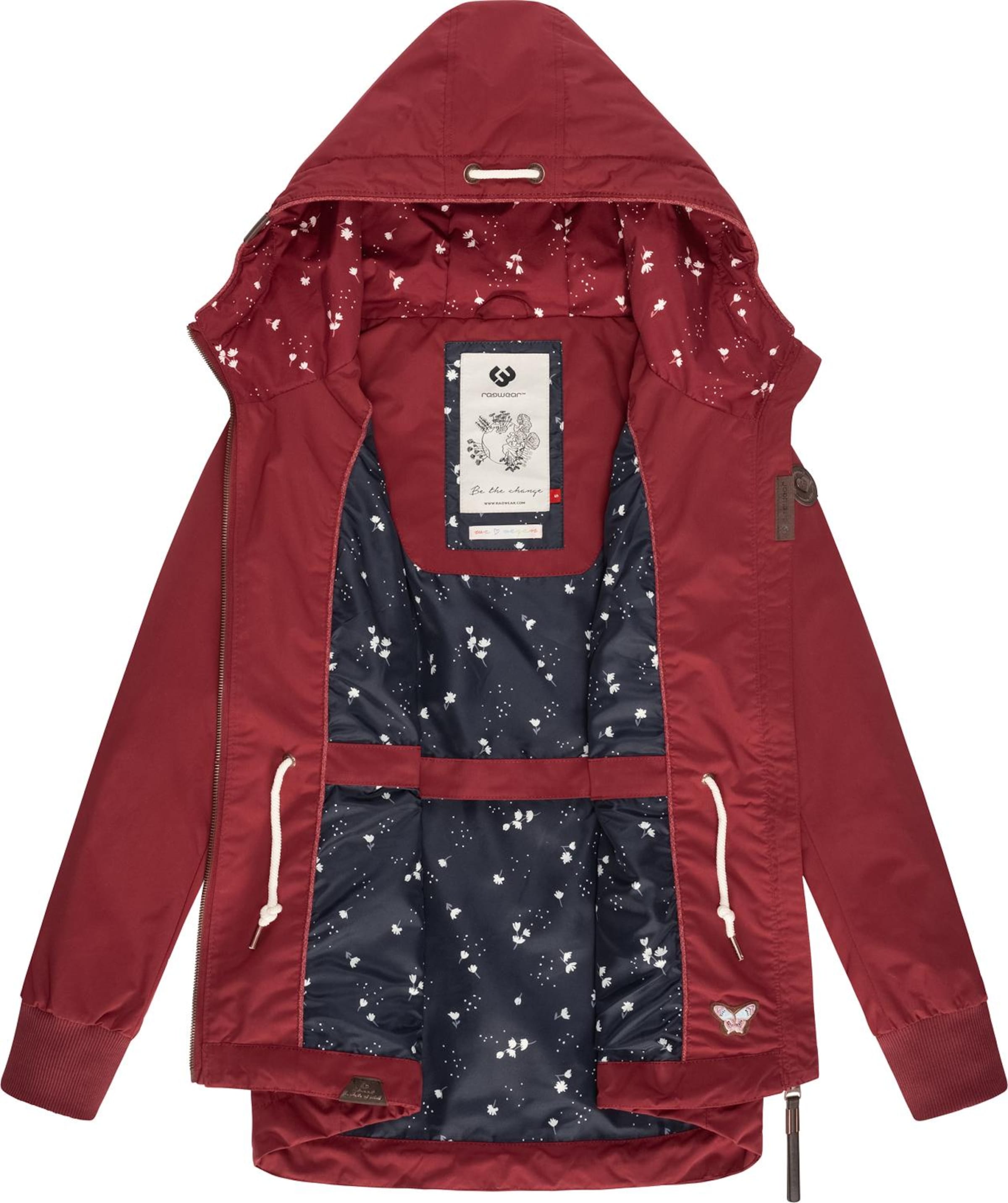 Frauen Große Größen Ragwear Jacke 'Danka' in Weinrot - NY42756 Frauen Große Größen Ragwear Jacke 'Danka' in Weinrot - NY42756