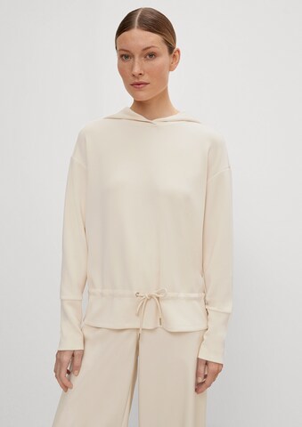 COMMA Sweatshirt in Beige: voorkant