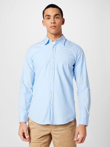 BOSS Orange Regular fit Button Up Shirt 'Relegant 6' in Blue: front