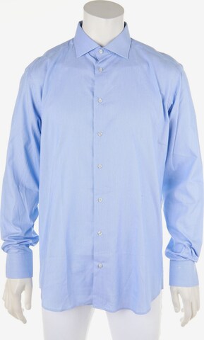 IANNALFO & SGARIGLIA Button Up Shirt in L in Blue: front