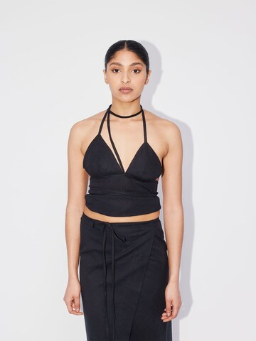 ABOUT YOU REBIRTH STUDIOS Top 'Holiday' in Black: front