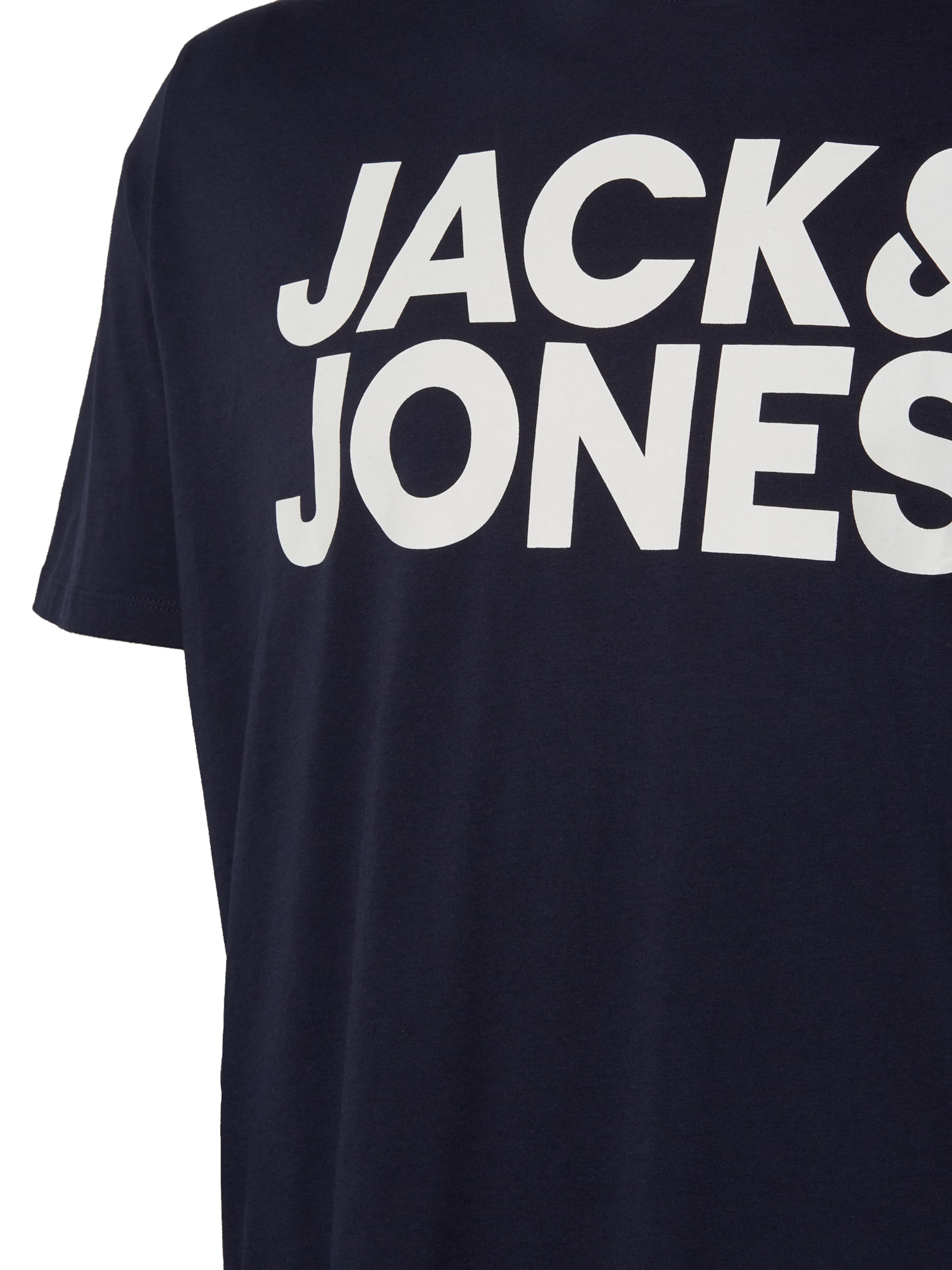 mėlyna Jack & Jones Plus Marškinėliai 'JJECorp'