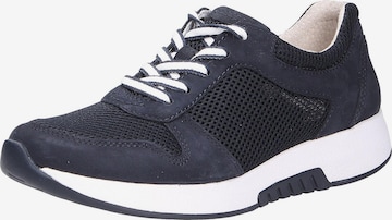 GABOR Lace-up shoe in Blue: front