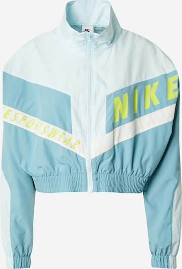 Nike Sportswear Prijelazna jakna u nebesko plava / svijetloplava / limeta, Pregled proizvoda