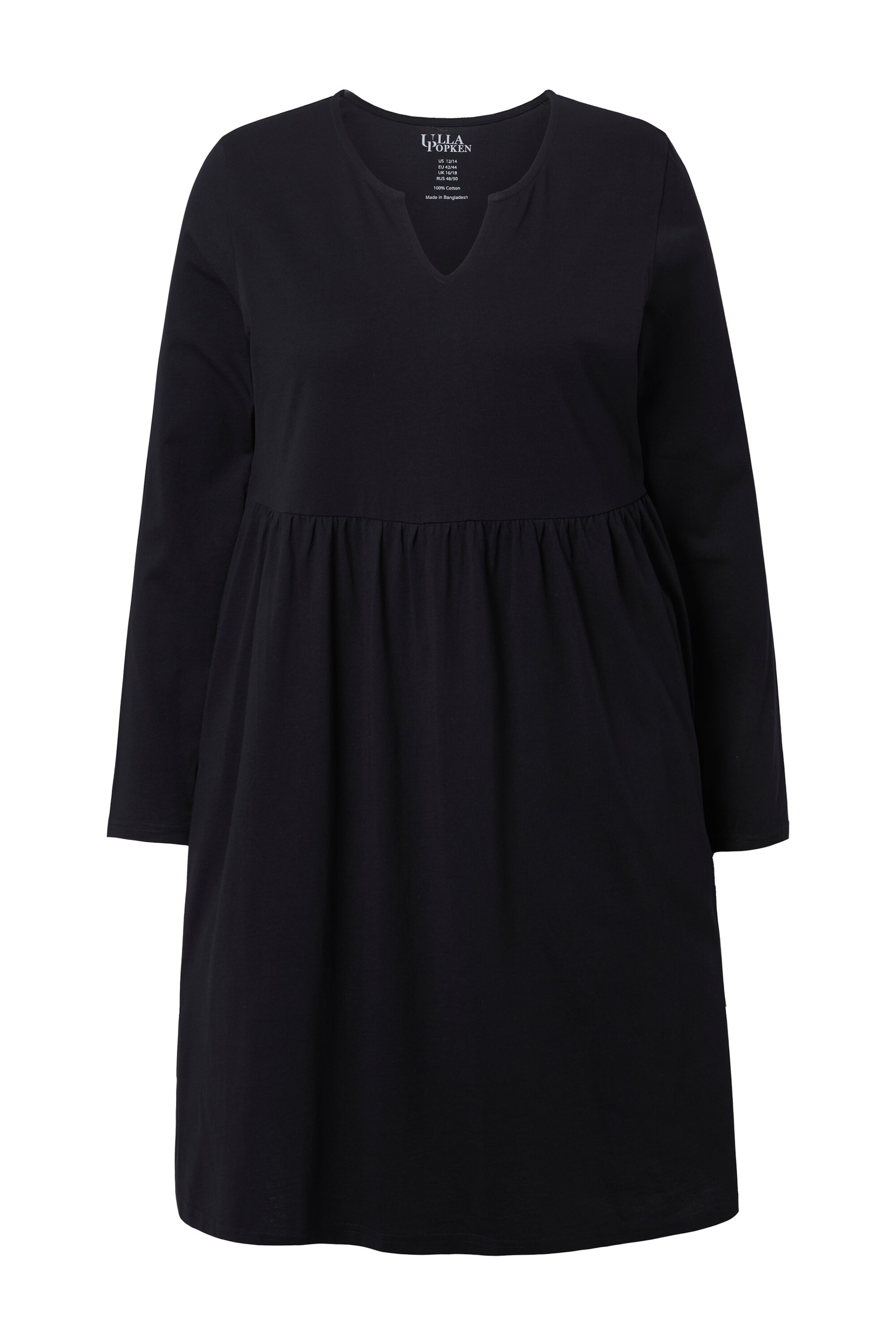 Ulla Popken Jurk in Zwart: voorkant
