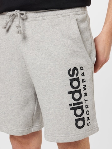 ADIDAS SPORTSWEAR Normální Sportovní kalhoty 'All Szn' – šedá