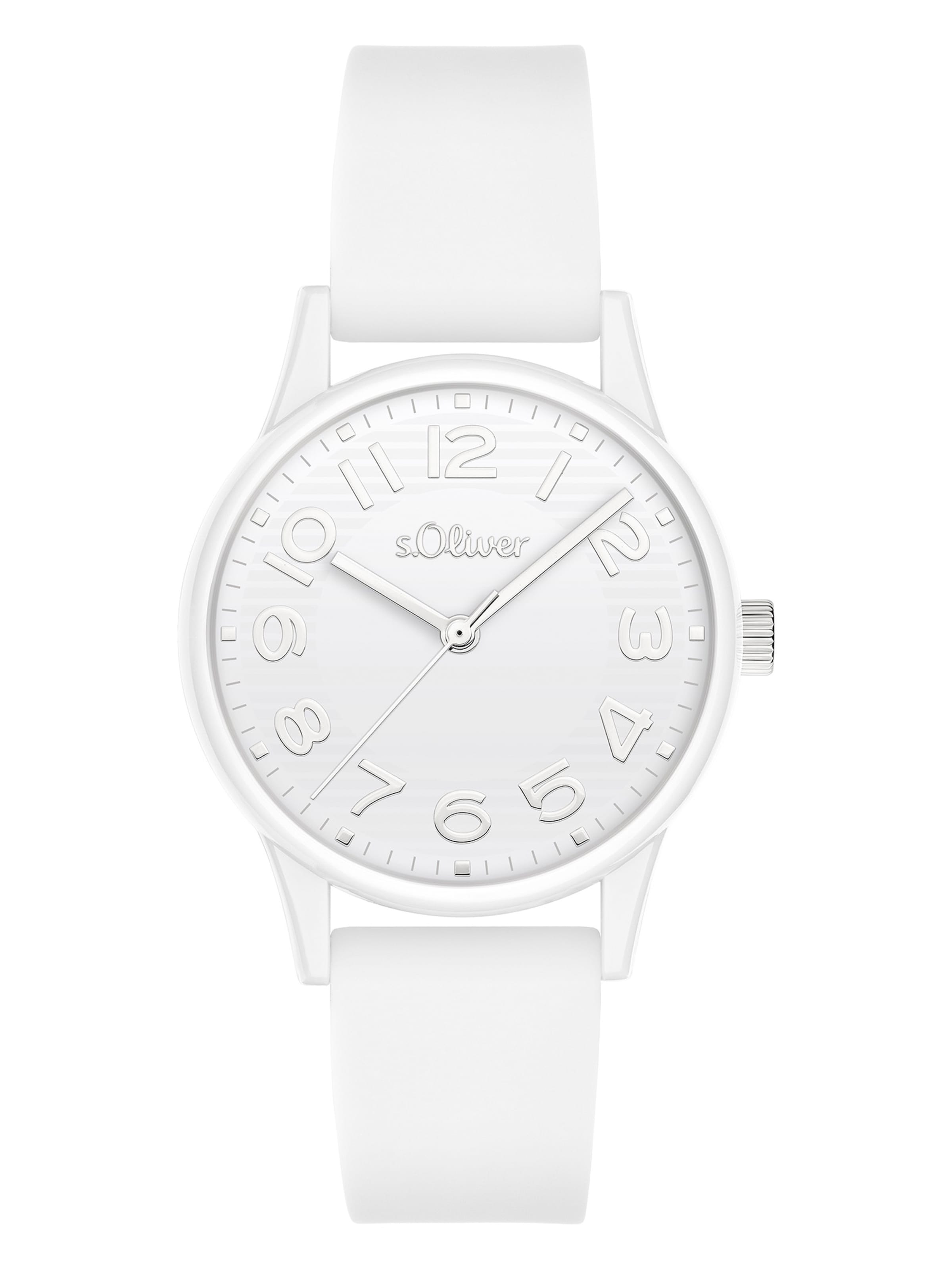 s.Oliver Analoguhr in weiß, Produktansicht