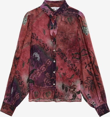 Scalpers Bluse in Lila: Vorderseite