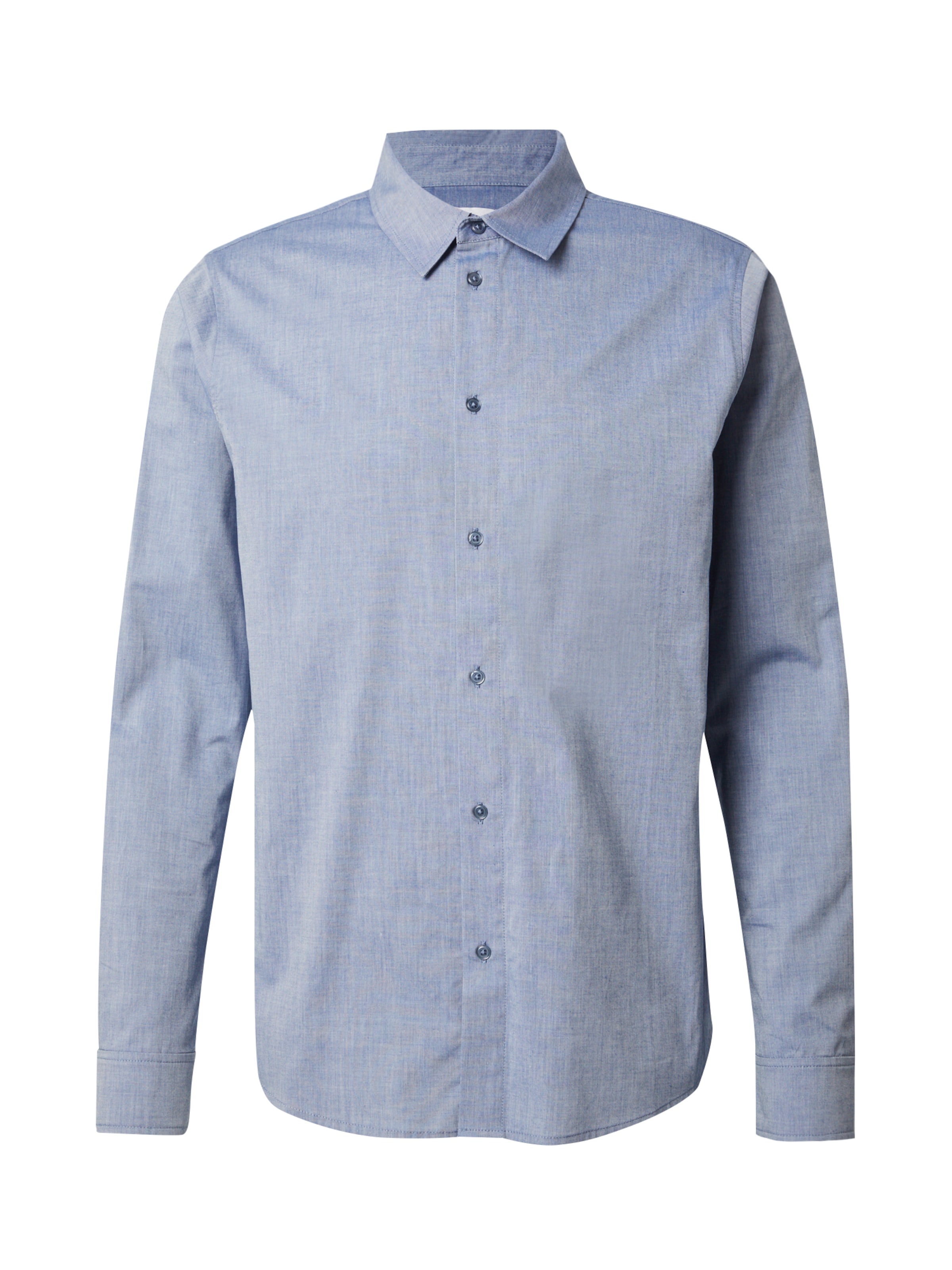 DAN FOX APPAREL Srajca 'LUAN' | golobje modra barva, Prikaz izdelka