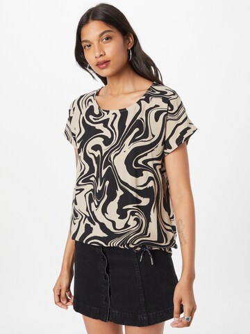 Key Largo Blouse 'Twist' in Black: front