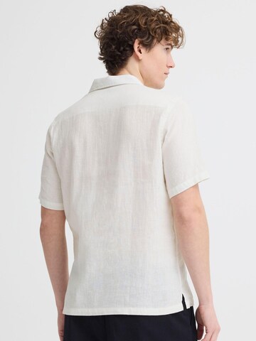 Casual Friday Regular Fit Leinenhemd ' CFSauby Linen Mix ' in Weiß