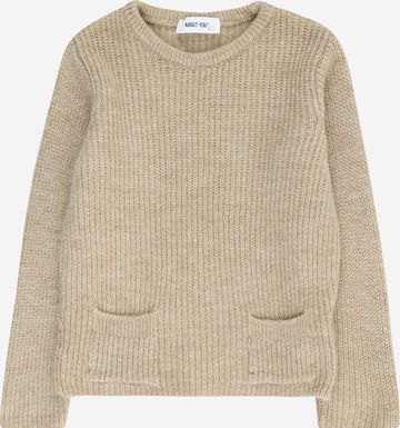 ABOUT YOU Sweater 'Ferdinand' in Beige: front