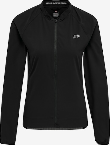 Newline Athletic Zip-Up Hoodie in Black: front