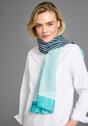 LAURA SCOTT Wrap in Blue: front