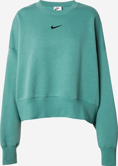 Nike Sportswear Sweatshirt 'PHOENIX FLEECE' i smaragd / svart, Produktvy
