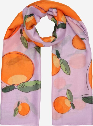 Karolina Kurkova Originals Sjaal 'LULU PAREO' in de kleur Donkergroen / Pastellila / Oranje, Productweergave