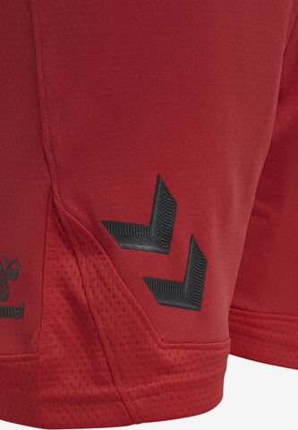 Hummel Regular Workout Pants 'Lead' in Red